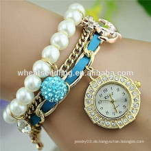 2014 trendy diamond dial anchor und shambala Perlen Perlengurt billig chinesische Uhr